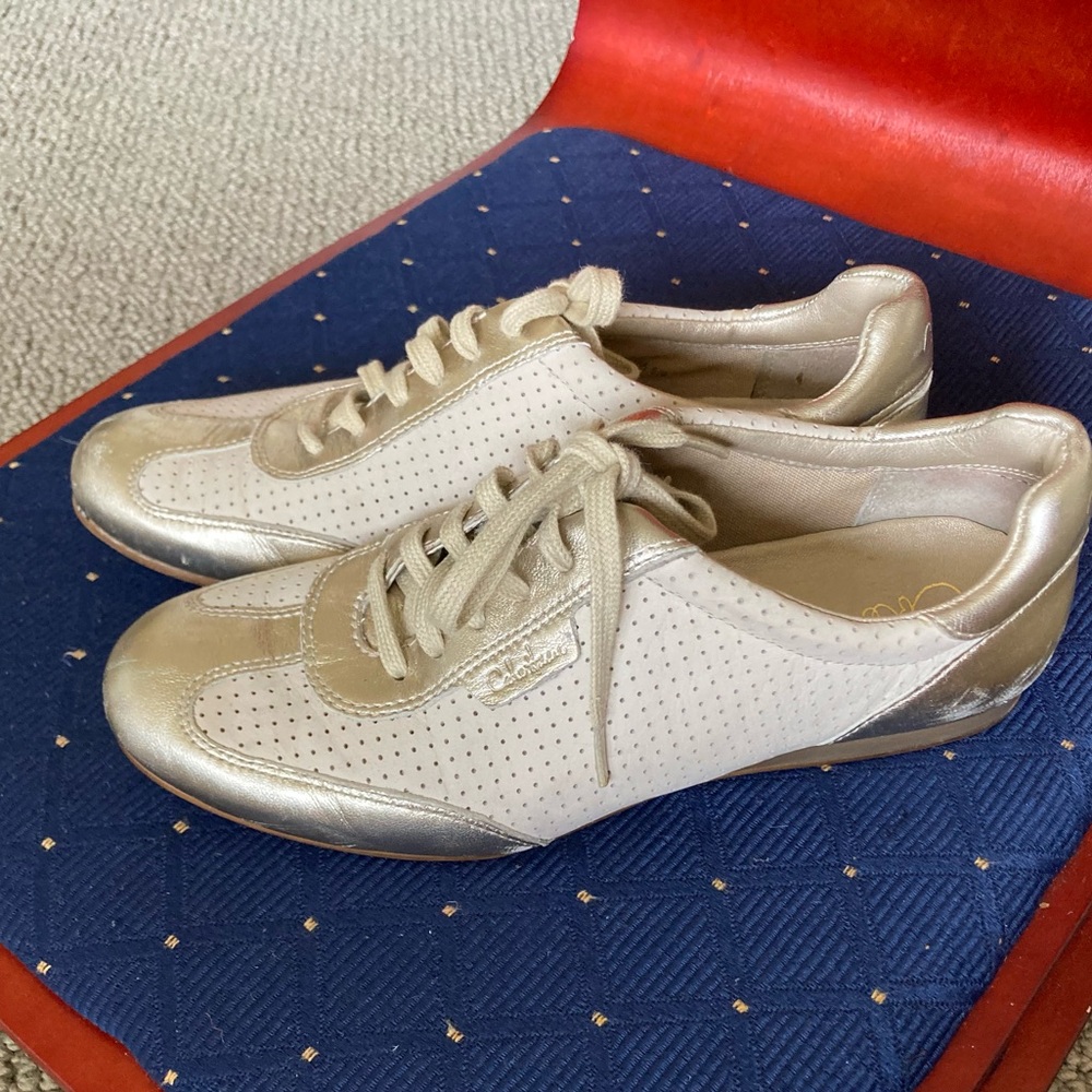 Cole Haan gold accent shoes